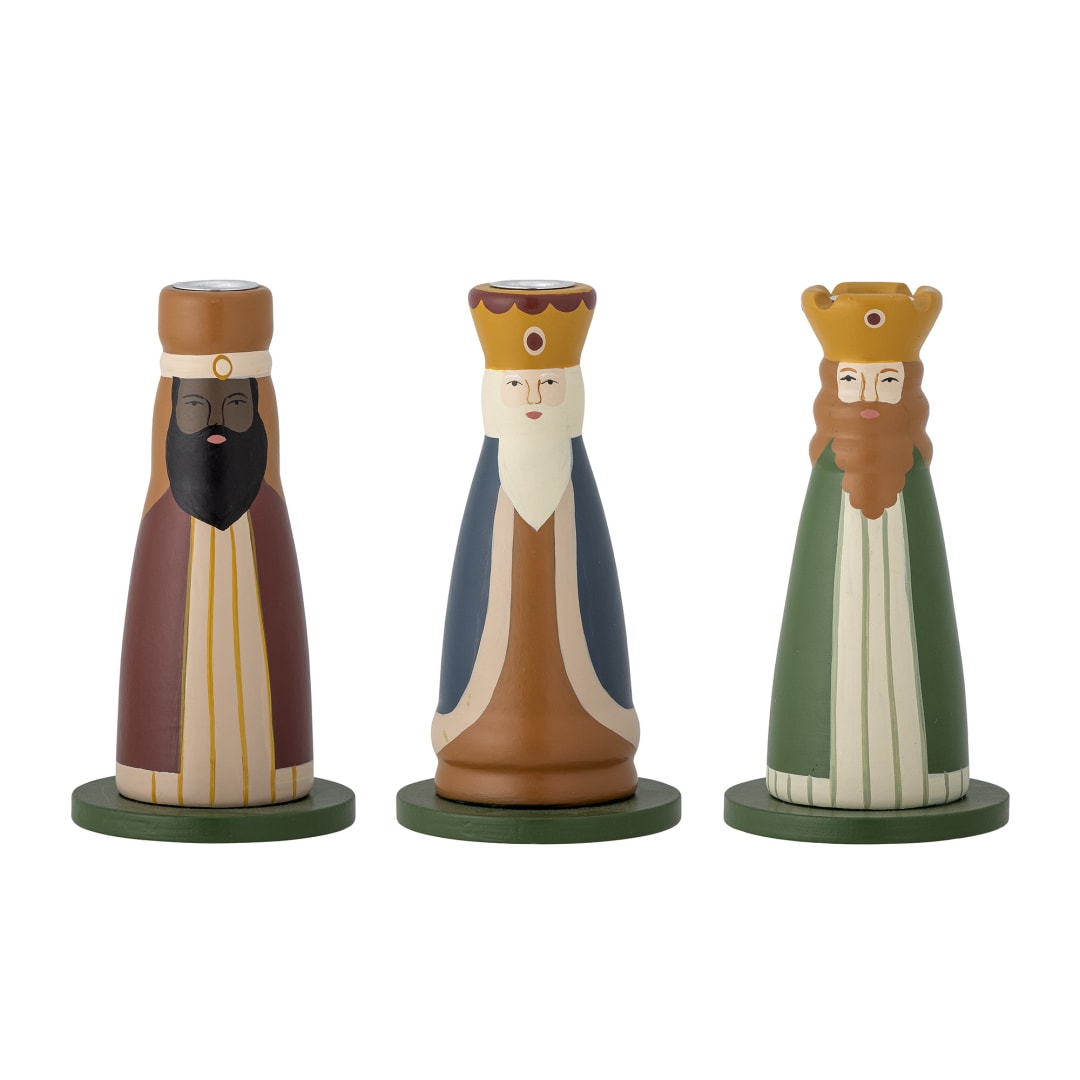 82058328 - Betiel Candle Holder, Multi, Beech STOCK: 231