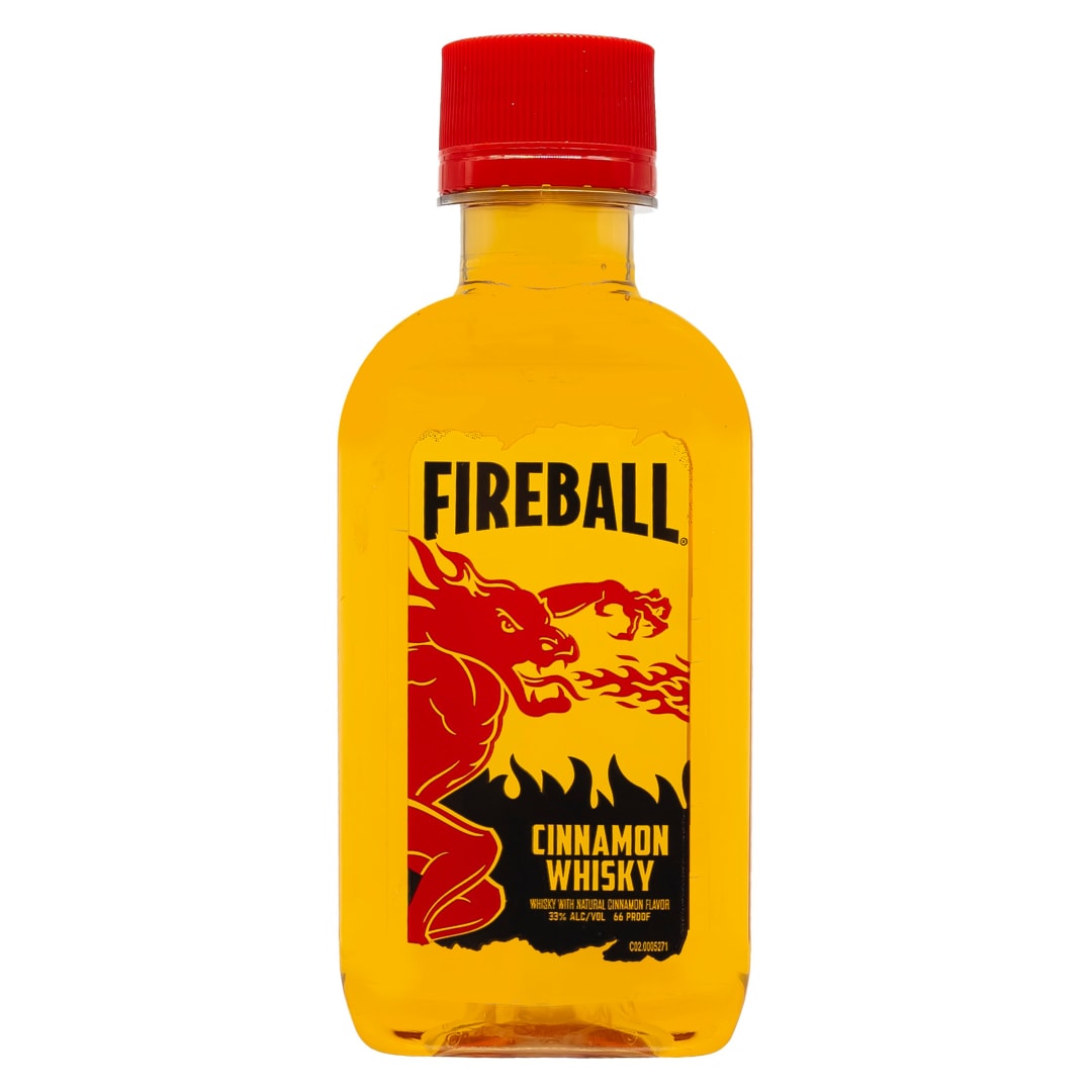 Fireball Hot Cinnamon Blended Whisky 100ml Plastic Bottle 66 Proof