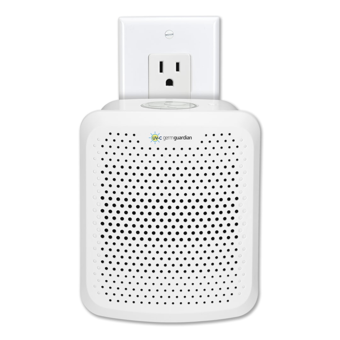 GermGuardian 7" Odor Eliminating Pluggable Air Purifier with Alergen Filter and UV-C Light and Nightlight