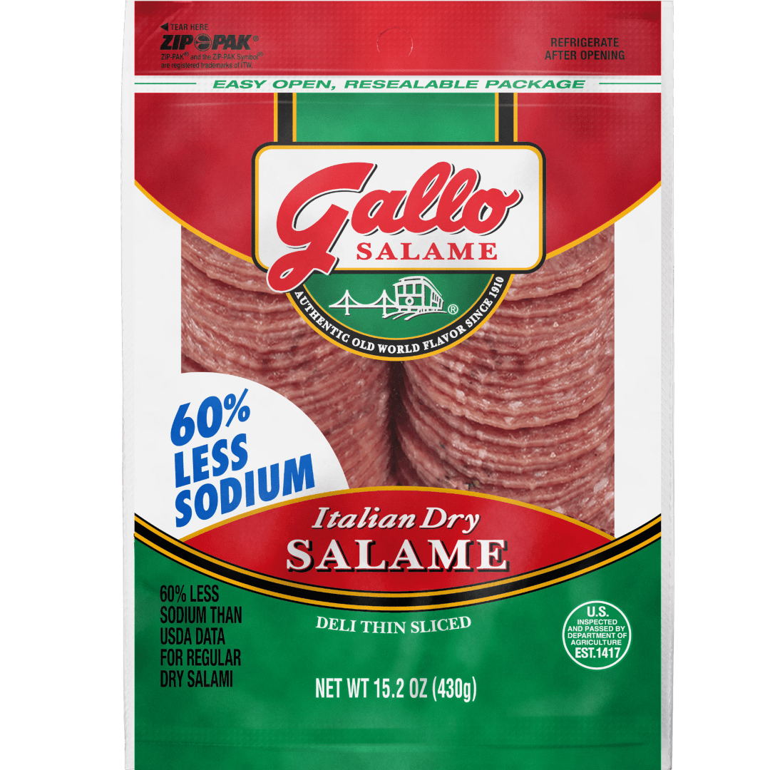 Gallo Salame® Deli Thin Sliced Italian Dry Salami, 15.2 oz.