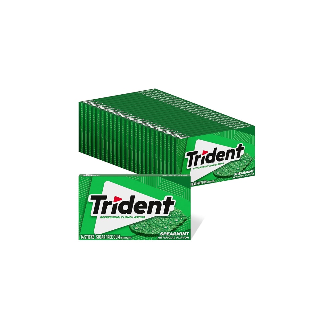 Trident Sugar Free Chewing Gum Spearmint 336 pc E-Pack