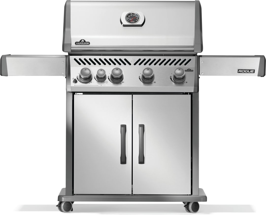 Rogue® 525 Natural Gas Grill with Range Side Burner, Stainless Steel
