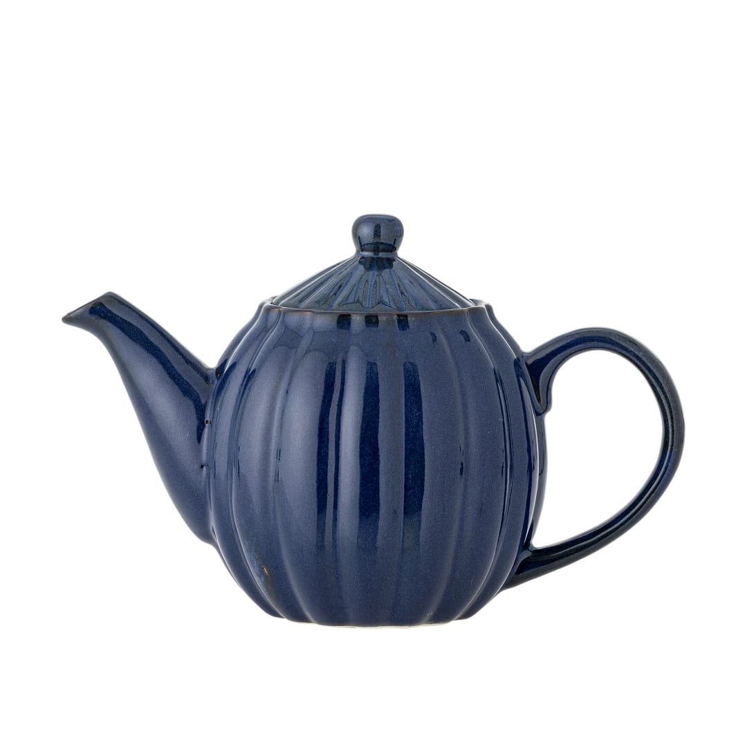 82061901 - Latina Teapot, Blue, Stoneware STOCK: 300