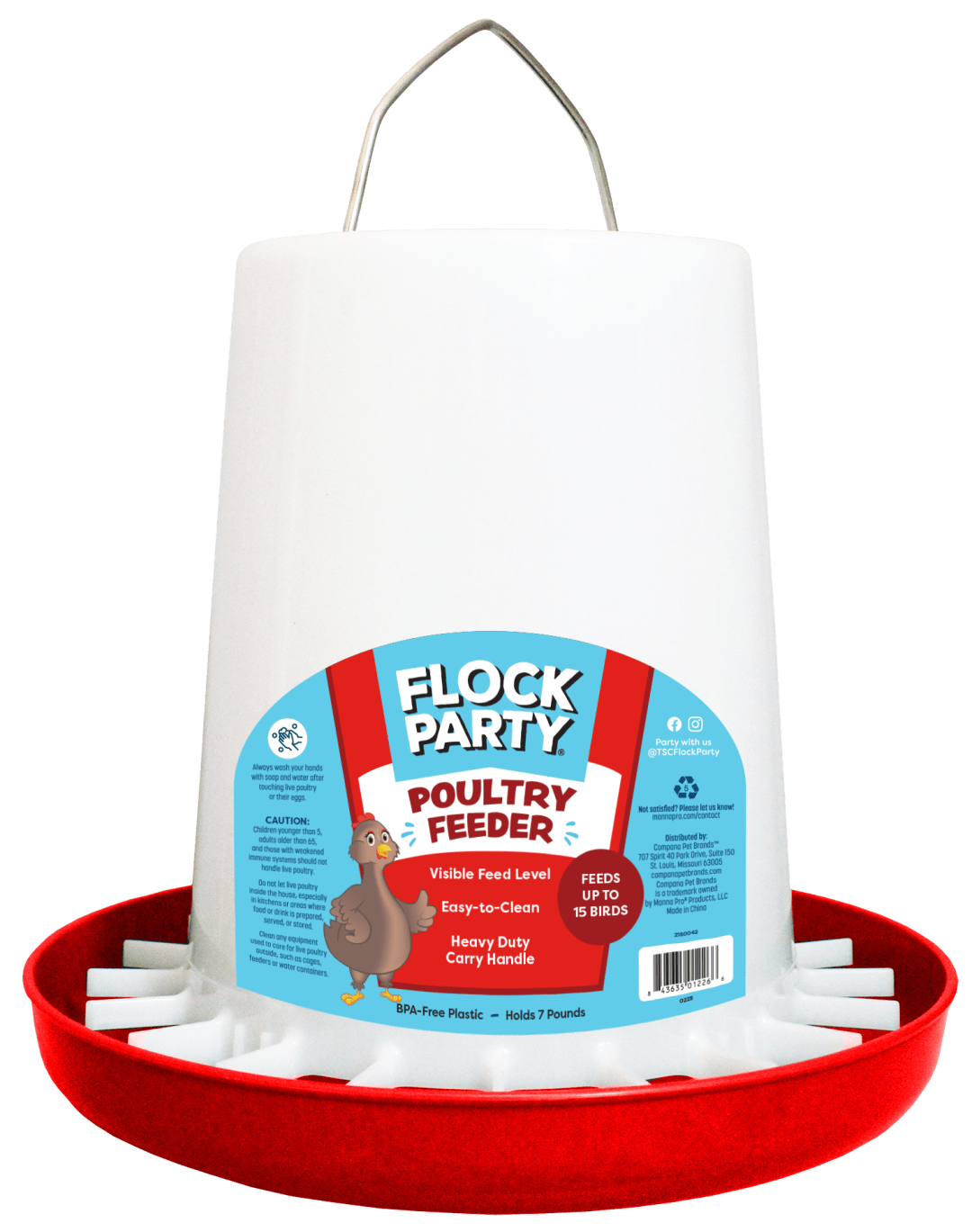Flock Party Hanging Feeder, 7 lbs