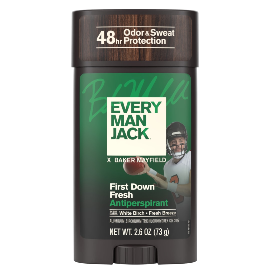 Every Man Jack Limited Edition Baker Mayfield Collection - Antiperspirant Deodorant - First Down Fresh scent - 2.6oz