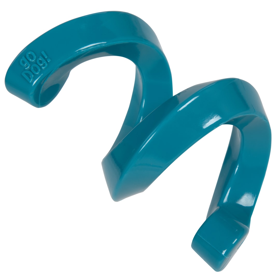 goDog Magic Motion Helix Hijinx Bouncy Dog Toy, Blue, Small