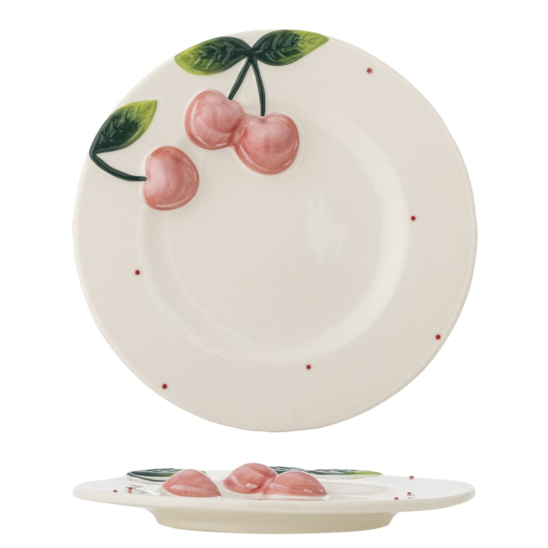 82072814 - Berrie Plate, Rose, Stoneware STOCK: 300