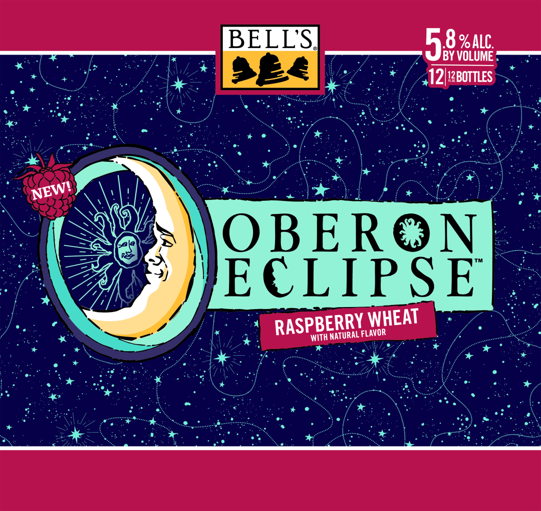 Oberon Eclipse Raspberry Wheat Ale Beer, 12 Pack, 12 fl oz Bottles