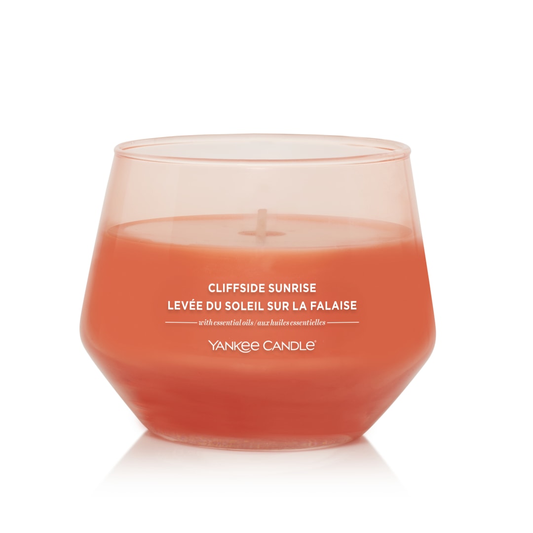 Bougie en pot parfumée Yankee Candle, Lever de soleil sur la falaise, collection Studio