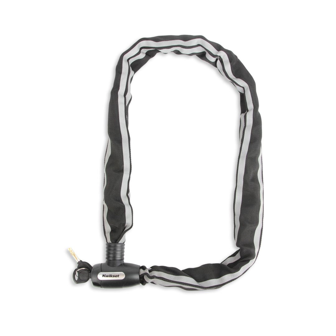 Kwikset 4 ft Keyed Bicycle Chain Lock, 3/8 in Diameter, 1 Pack