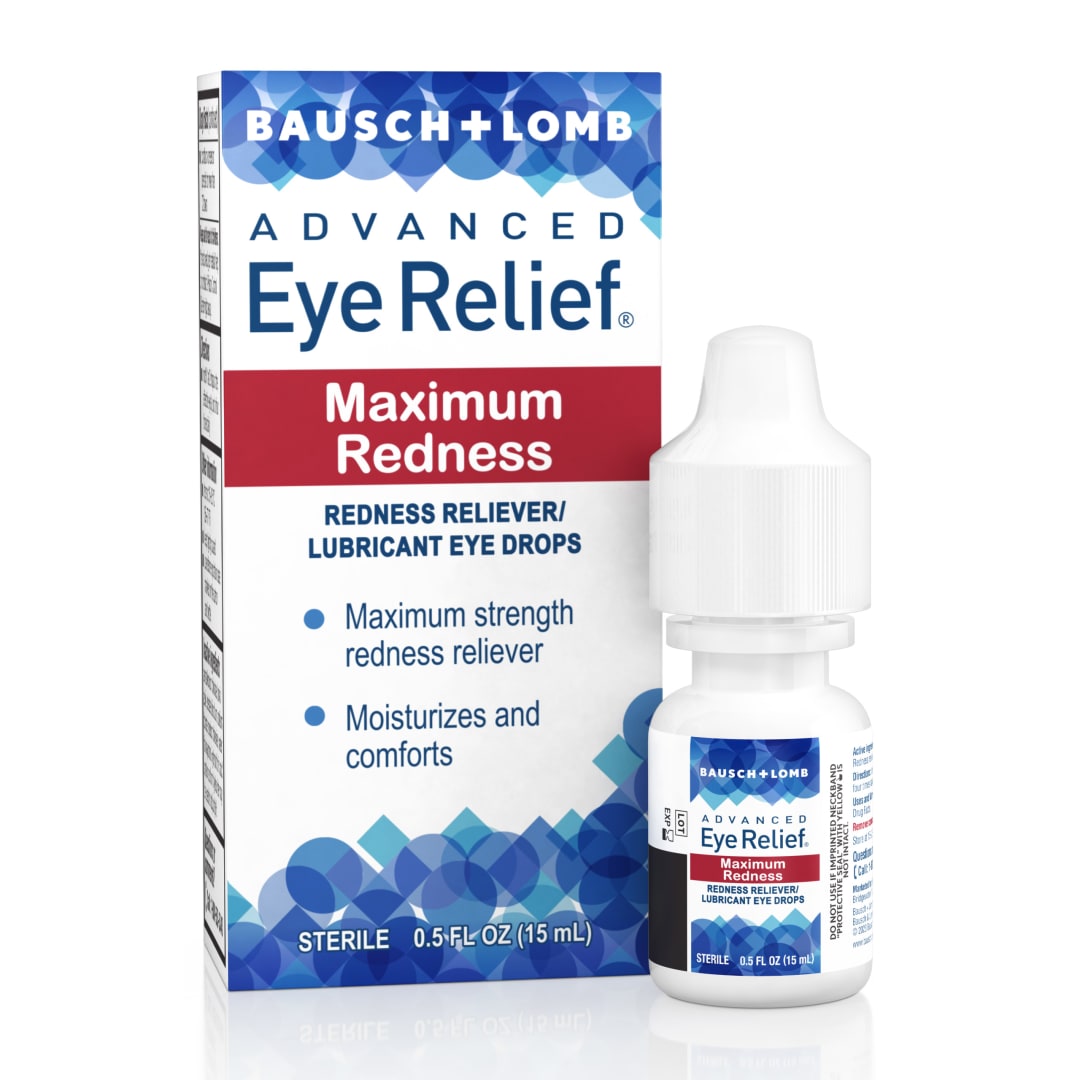 Advanced Eye Relief Maximum Redness Redness Reliever / Lubricant Eye Drops 0.5 fl oz (15 mL)