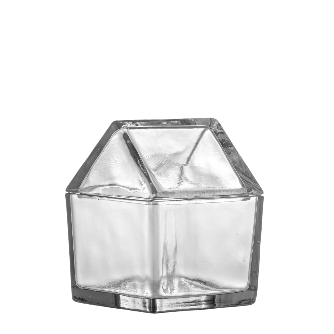 82068544 - Elius Jar w/Lid, Clear, Recycled Glass STOCK: 199