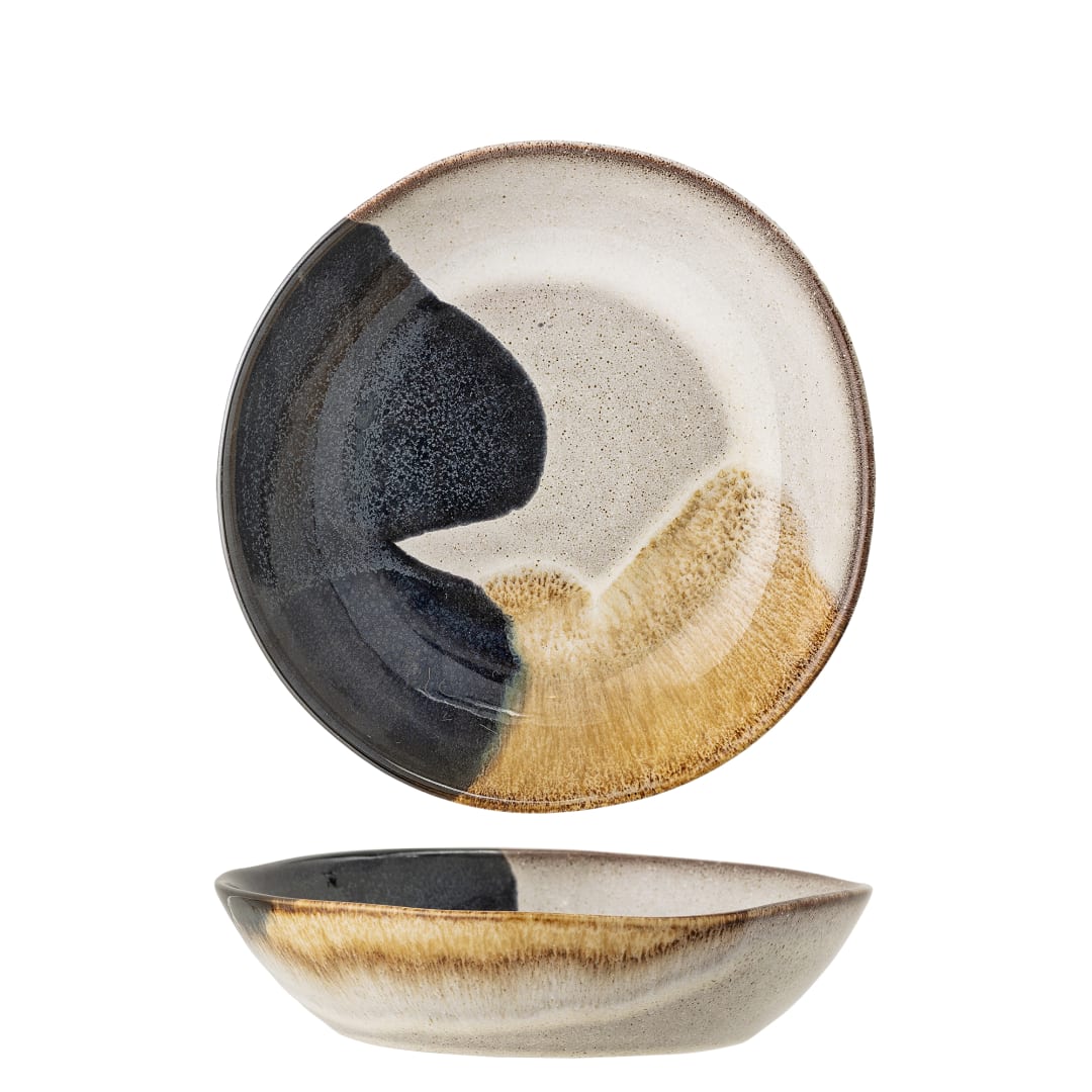 82046908 - Jules Plate Deep, Blue, Stoneware STOCK: 300