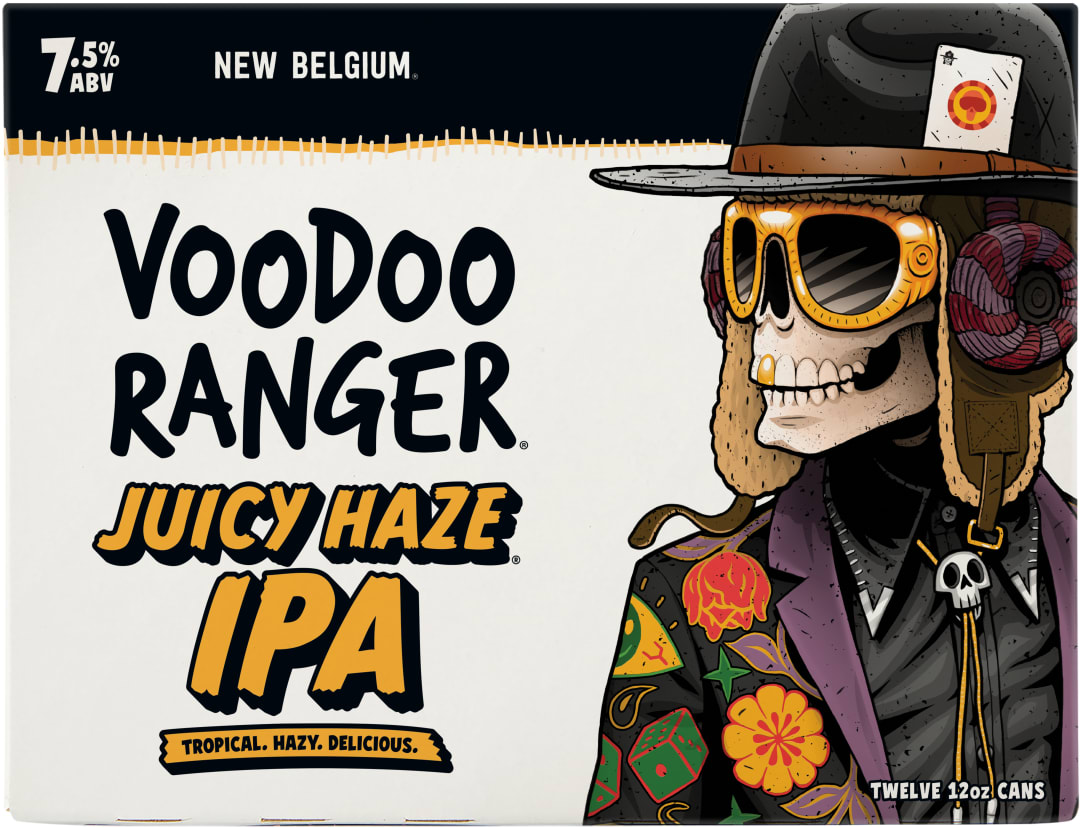 Voodoo Ranger Juicy Haze IPA Beer, 12 Pack, 12 fl oz Cans