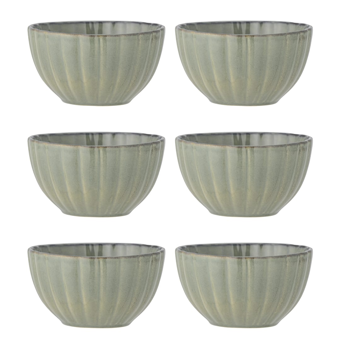 82061201 - Latina Bowl, Multipack, Green, Stoneware STOCK: 8