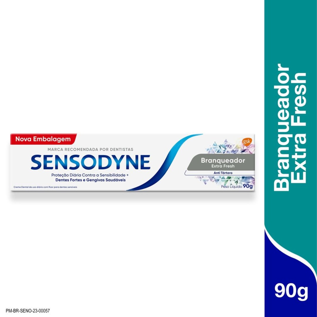 Sensodyne Branqueador Extra Fresh Pasta de Dente Para Dentes Sensíveis 90g