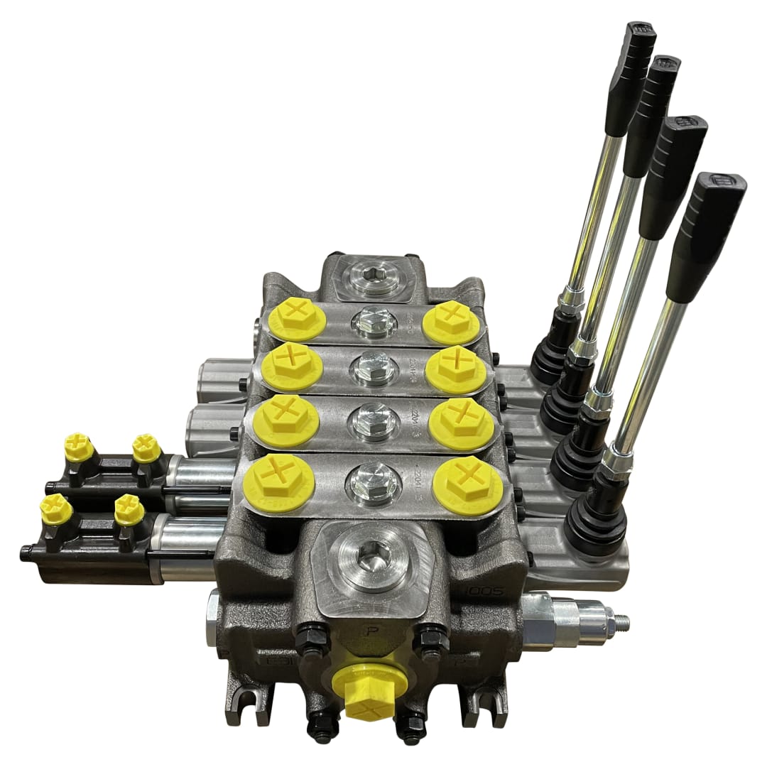 Galbreath™ Valve, 4 Spool, ML Left Hand with 2 Air Hydraulic  (EBI )