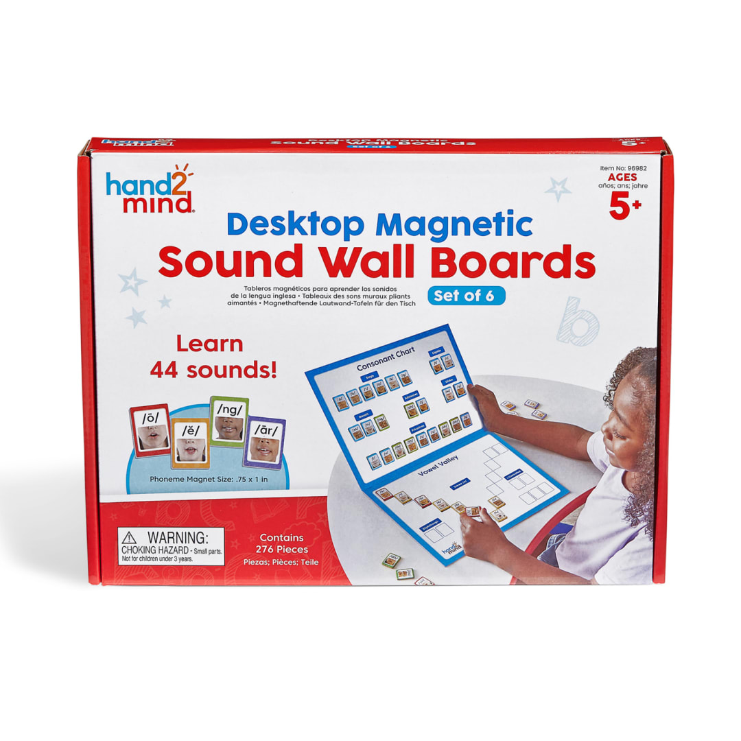 Desktop Magnetic Sound Wall Boards, Set of 6