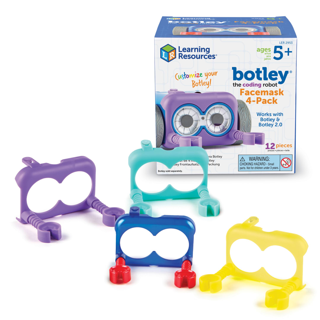 BOTLEY® THE CODING ROBOT FACEMASK 4-PACK