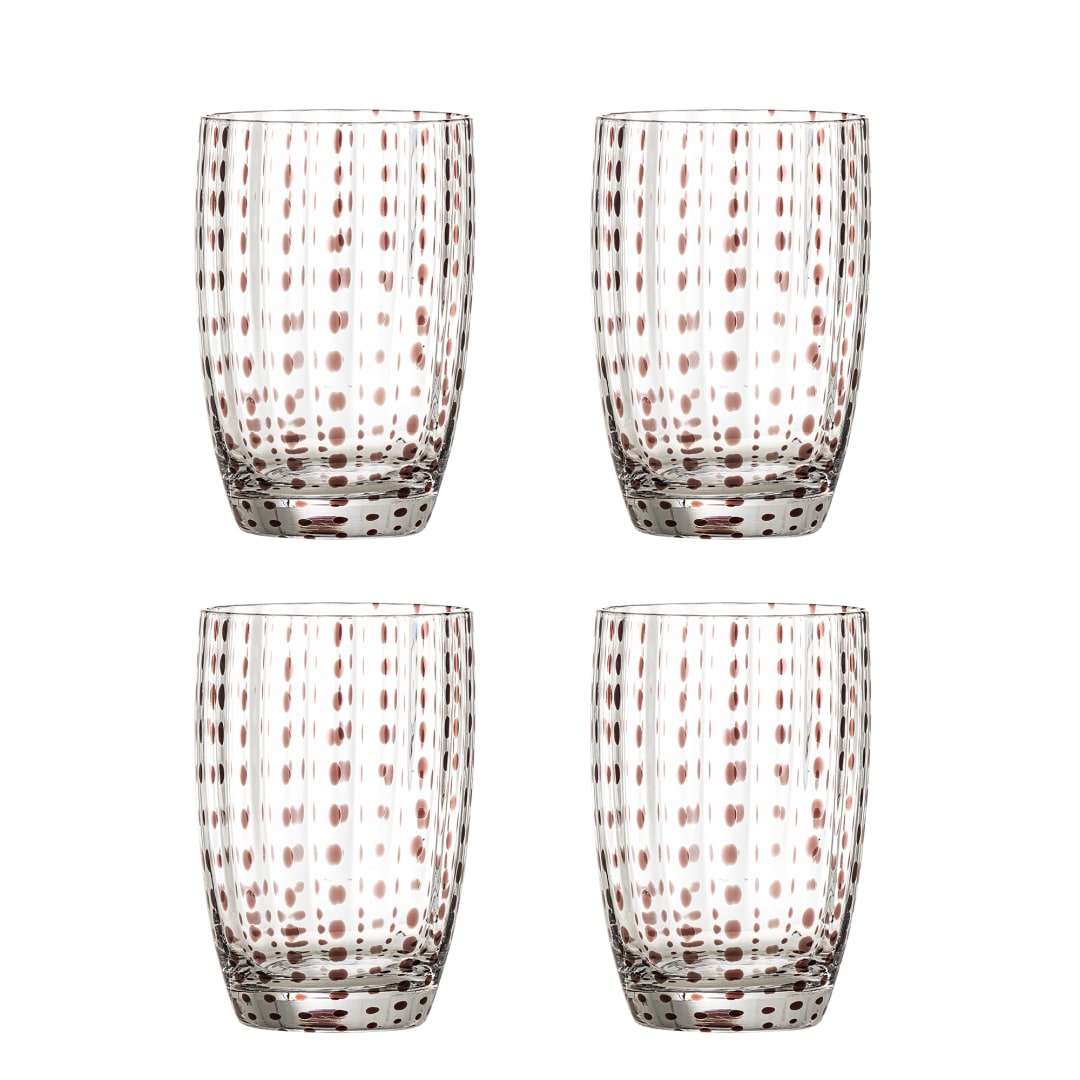 82072203 - Brinley Drinking Glass, Brown, Glass STOCK: 300