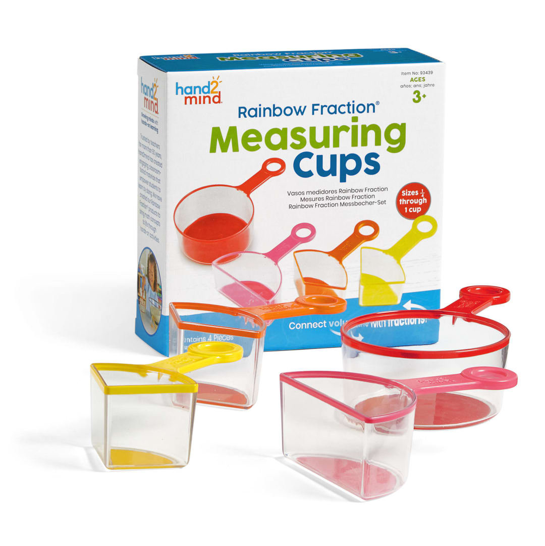 RAINBOW FRACTION® MEASURING CUPS, 4 CUPS