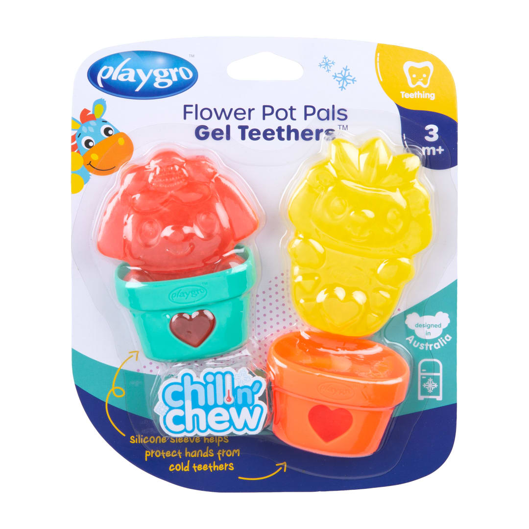 Flower Pot Pals Gel Teether - 2 Pack