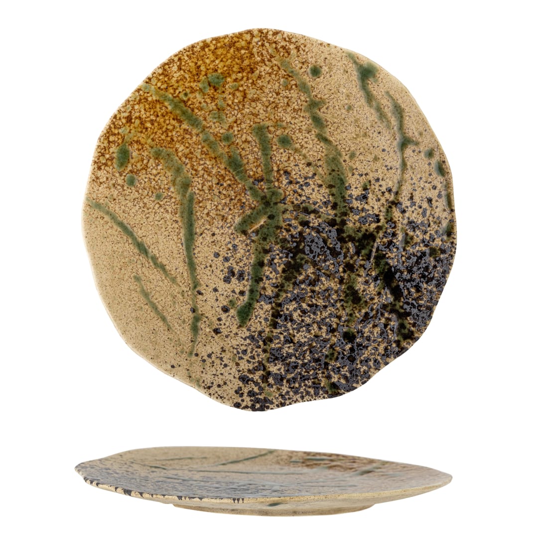 82061801 - Larken Plate, Multi, Stoneware STOCK: 270