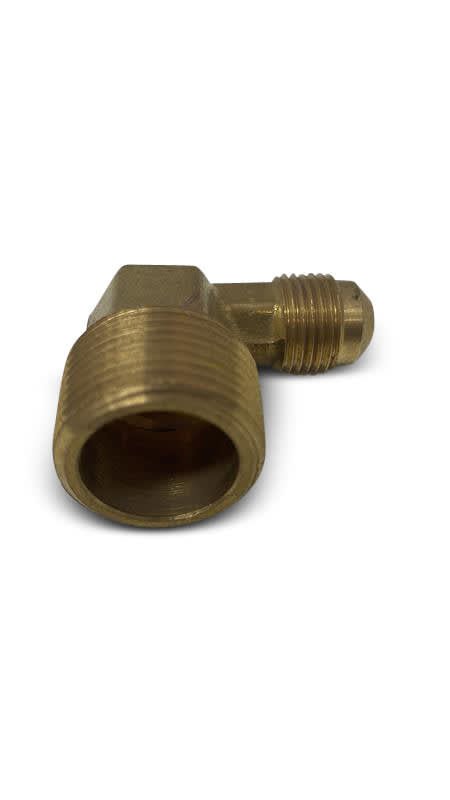 3/8 Brass 45° Flare X 3/4 NPT 90deg