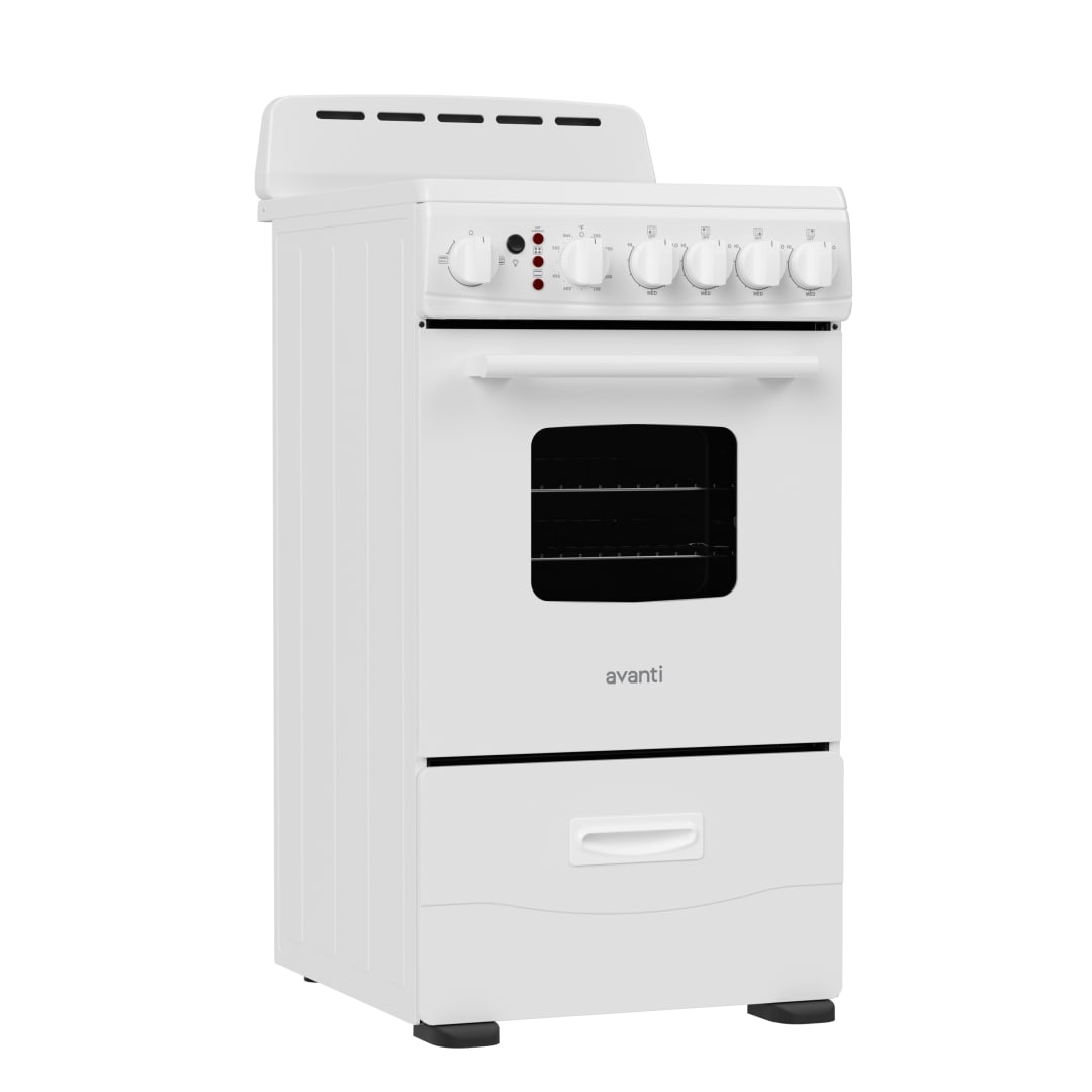 CERU200P0W - Avanti 20"  Ceramic Top Electric Range, White