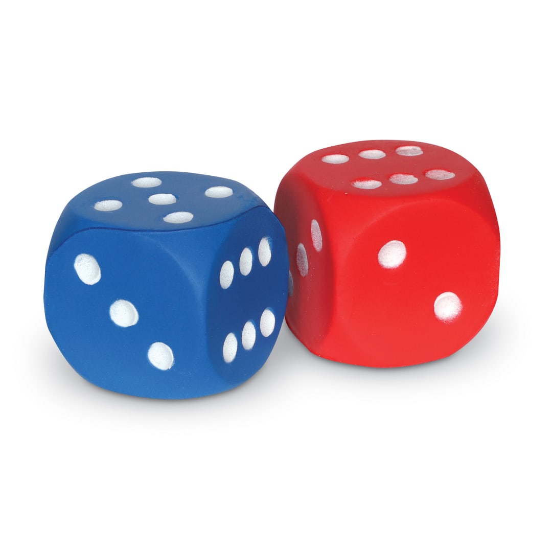 DICE, DOT, FOAM, LARGE PK/2