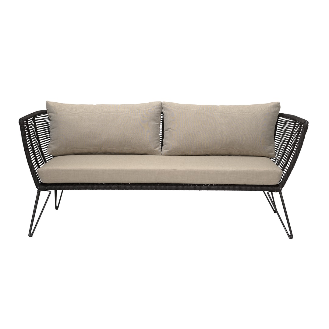 50255217 - Mundo Sofa, Black, Iron STOCK: 89
