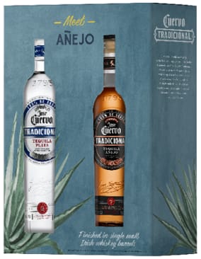 Jose Cuervo Tradicional® Plata with 375 ml Añejo Tequila