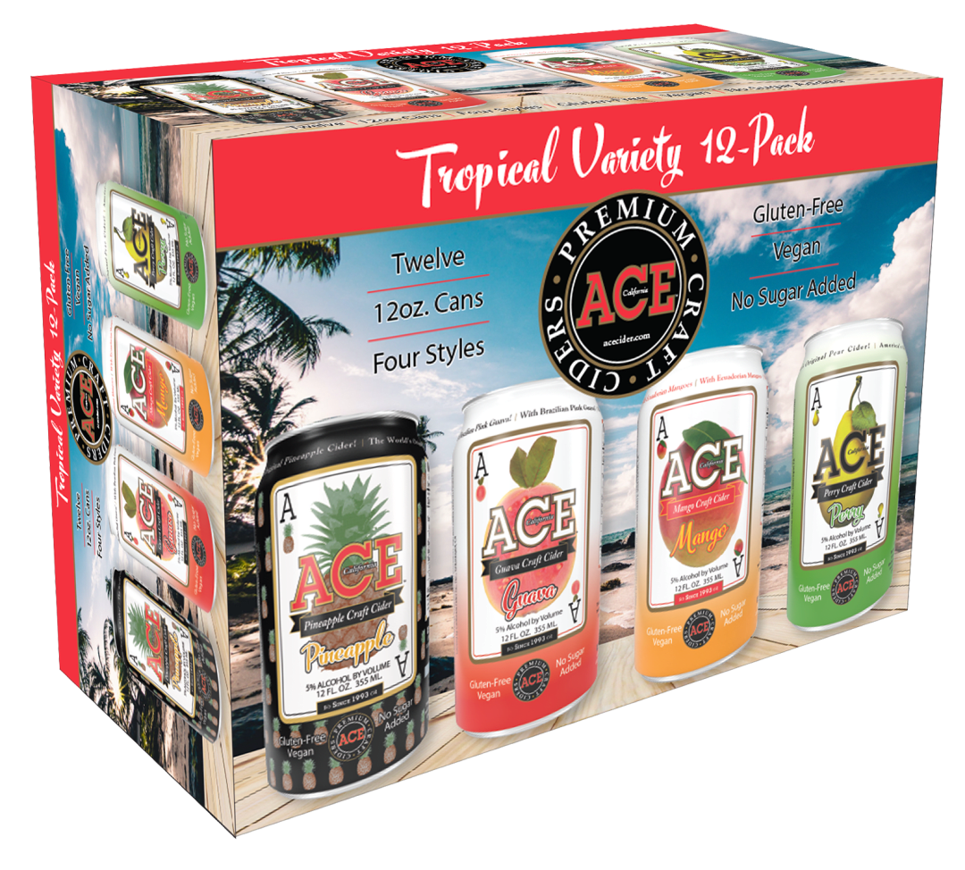 ACE Tropical Variety Cider 12oz Can 12pk