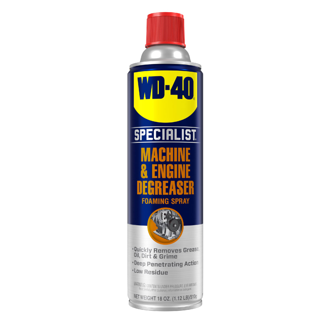 WD-40® Specialist Machine & Engine Degreaser 18 oz., Foaming Cleaner for Auto Parts and Farm Equipment