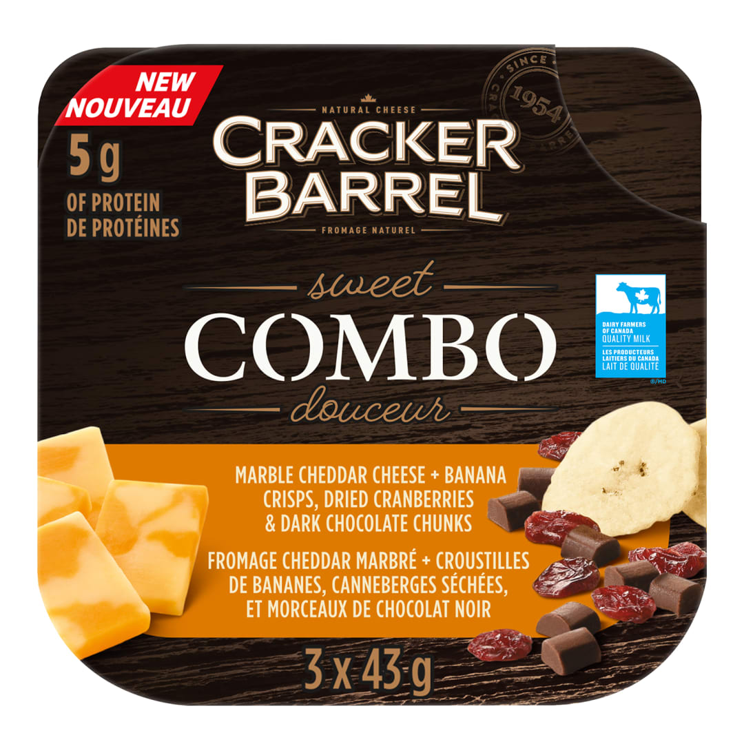 Cracker Barrel Marble Cheese Sweet Snack Combo, 3 Pack, 129g