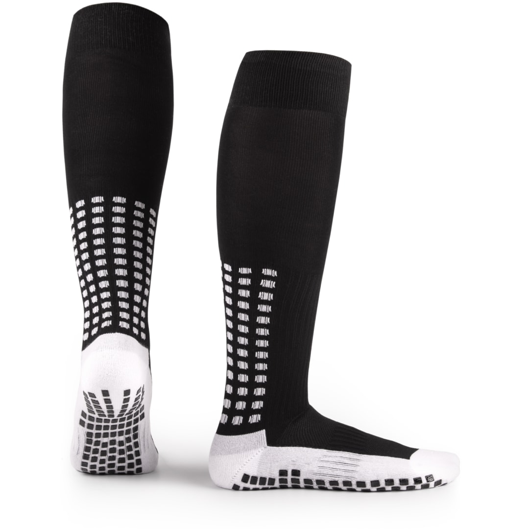 Lux Soccer Grip - Knee Sock - Black - Retail