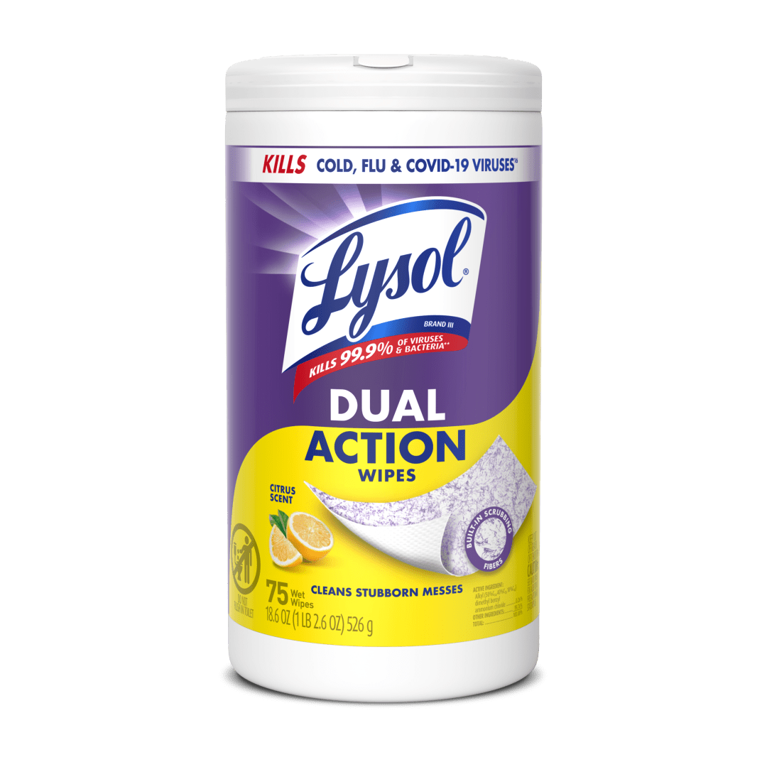 LYSOL® Dual Action™ - Disinfecting Wipes 56ct.