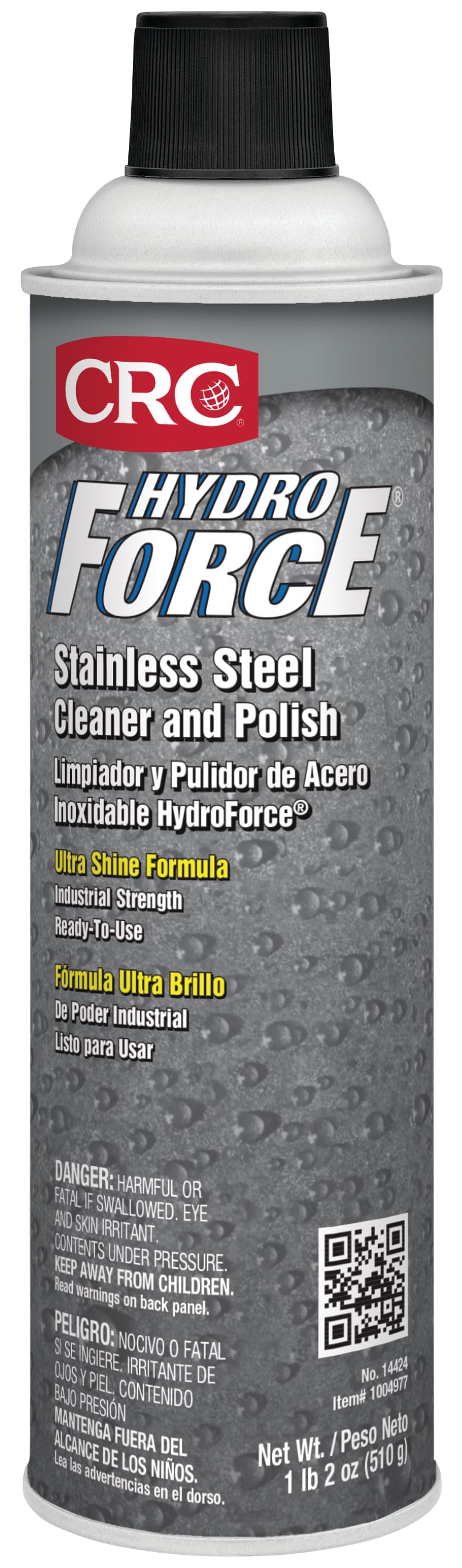 CRC HydroForce Stainless Steel Cleaner and Polish 1X18OZ