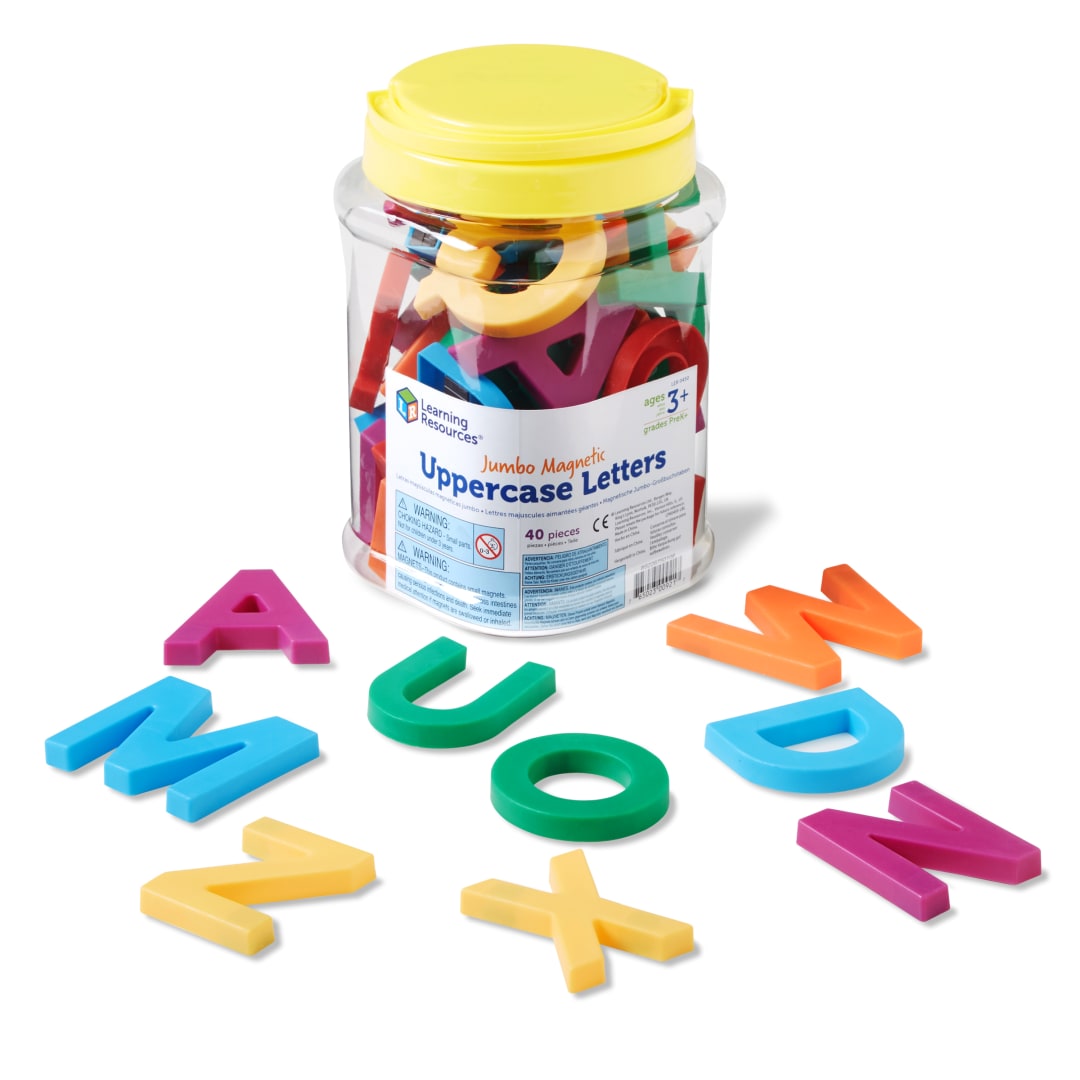 JUMBO MAGNETIC UPPERCASE LETTERS (40 PC)