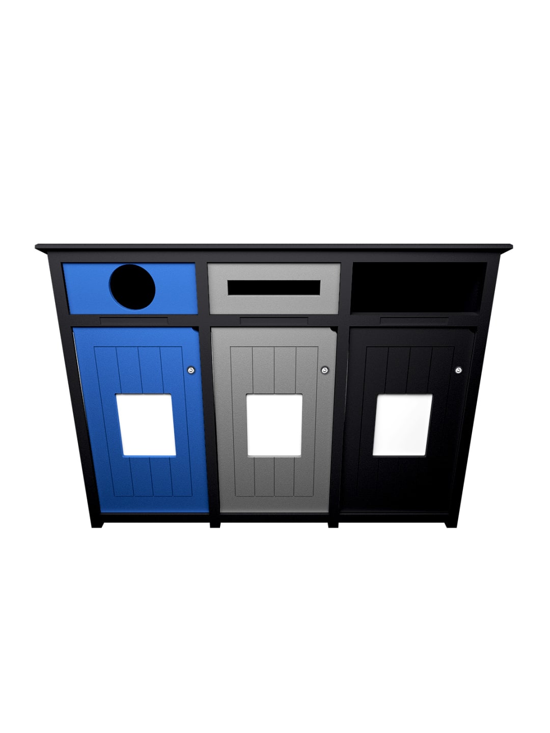  AURA - Triple - Unit - Circle-Slot-Full - Black-Blue-Grey-Black