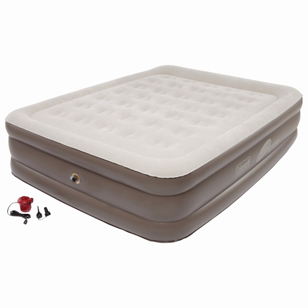 Coleman® SupportRest Plus Double-High Air Mattress with 120V Handheld Pump, Queen