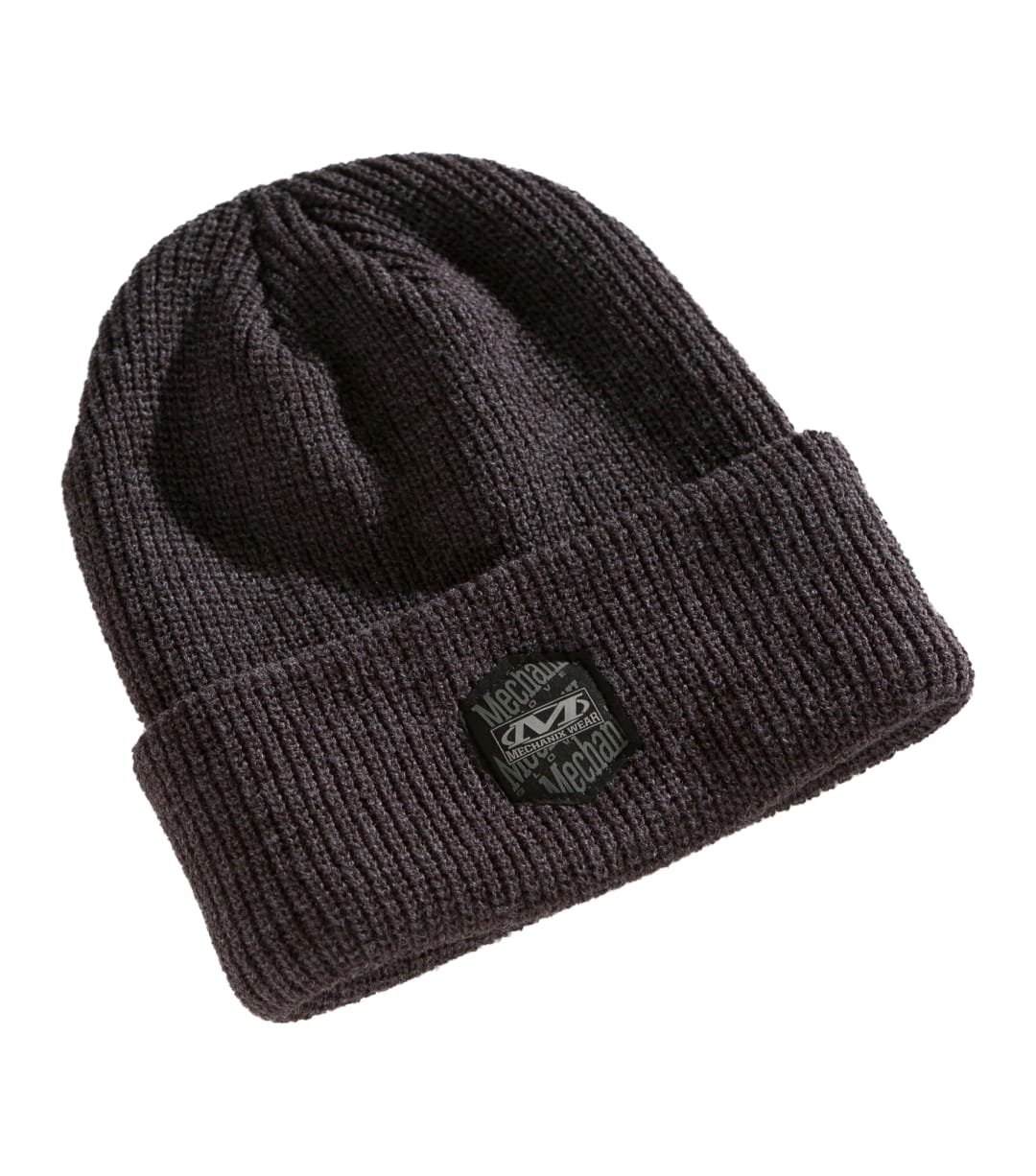 Classic Ribbed Cuff Knit Beanie-  Dark Grey