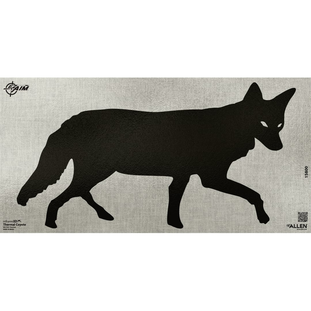 Allen Company Thermal ID Coyote Paper Target, 24" x 12," Gray