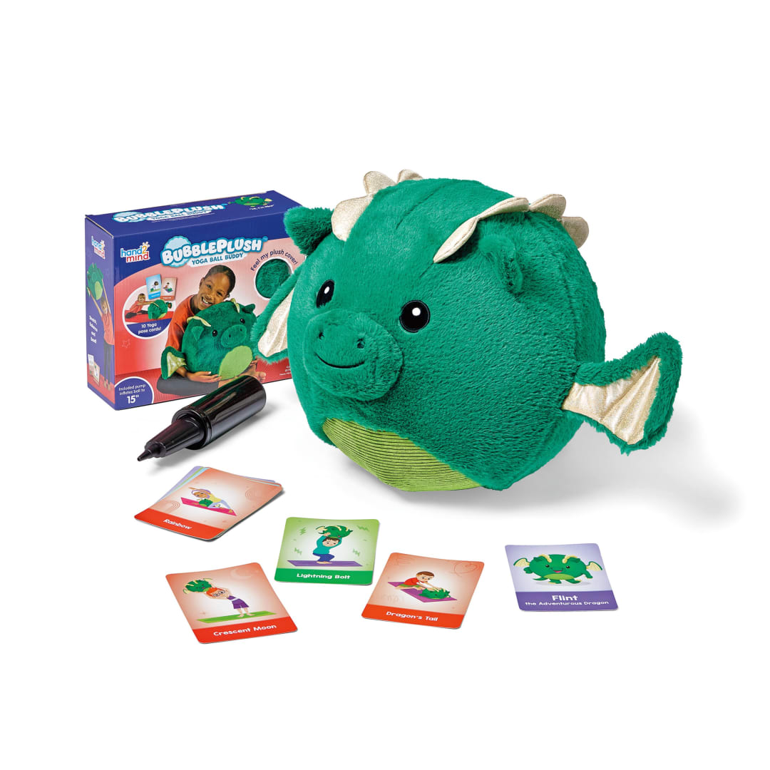 BubblePlush® Yoga Ball Buddy, Flint the Adventurou