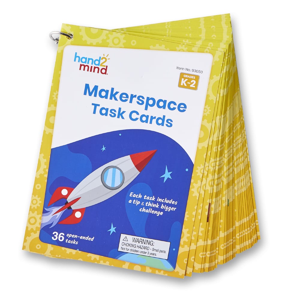 CARDS, MAKERSPACE K-2, W/RING, SET/36