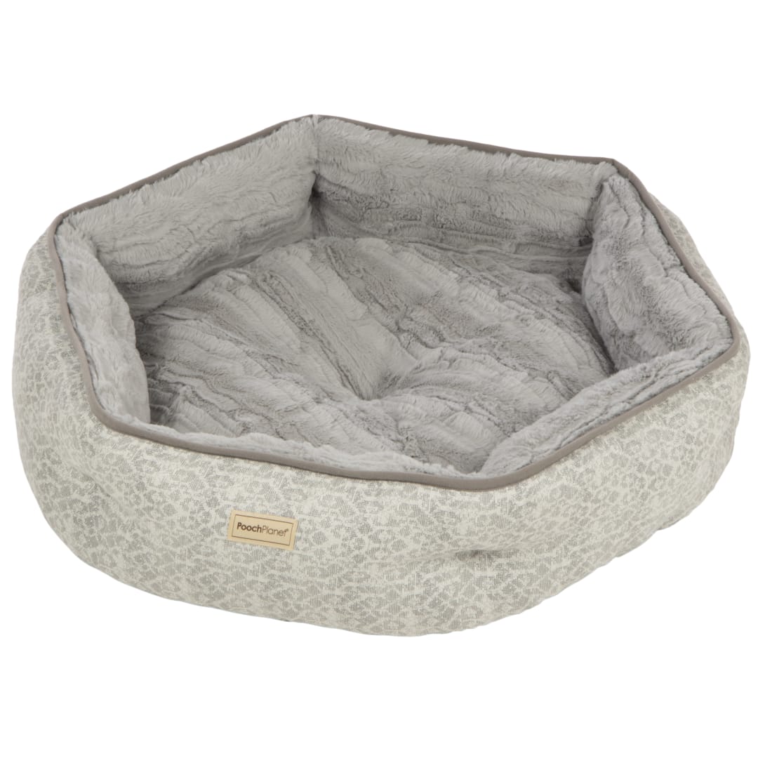PoochPlanet GrandEscape Pet Bed, Gray, Large