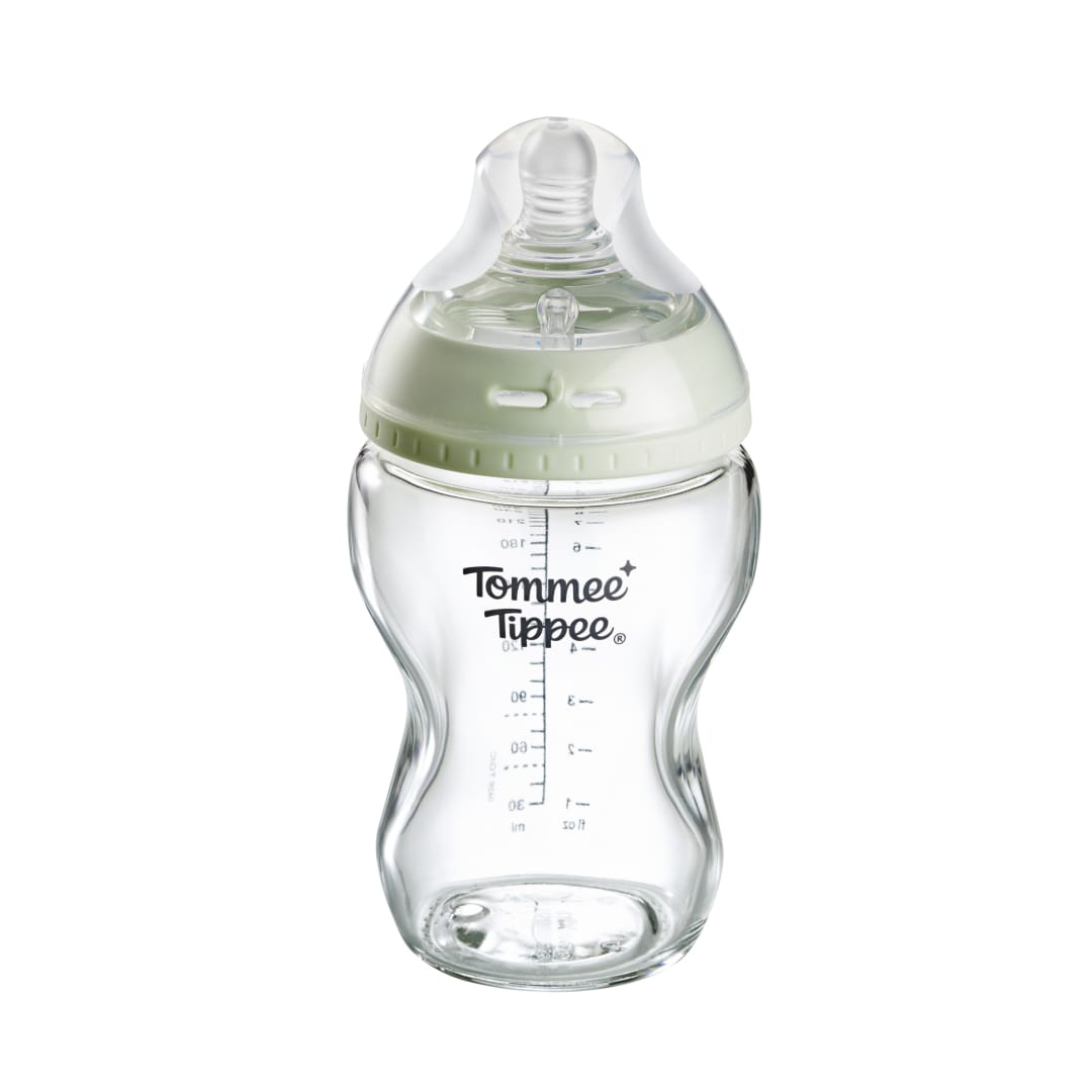 NS GLASS Bottle 250ml w/M teat