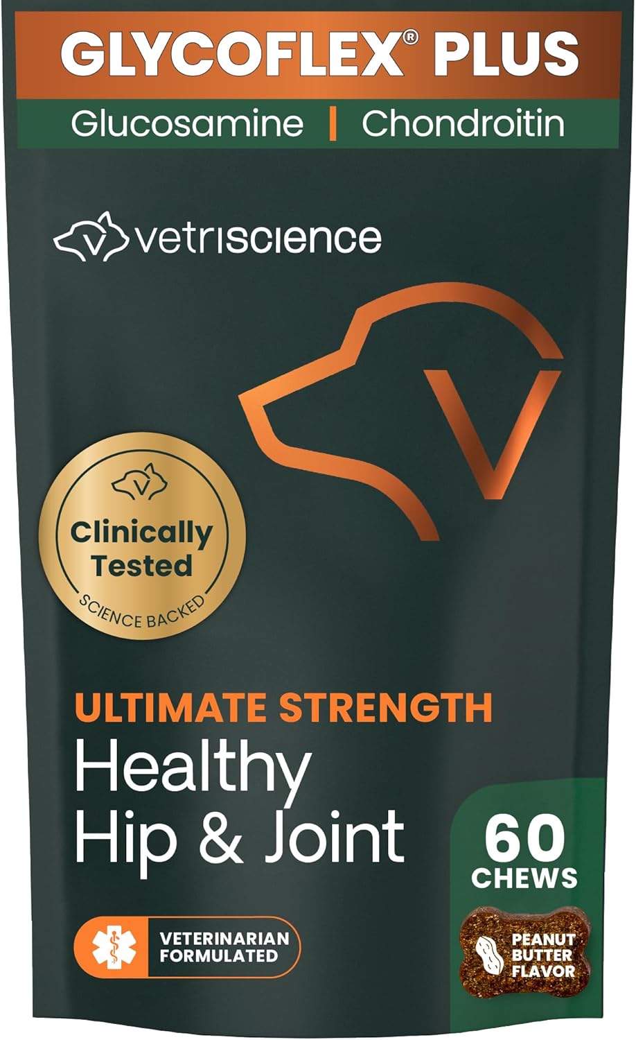 VS ULT STR Healthy Hip and Joint, Peanut Butter, 60ct