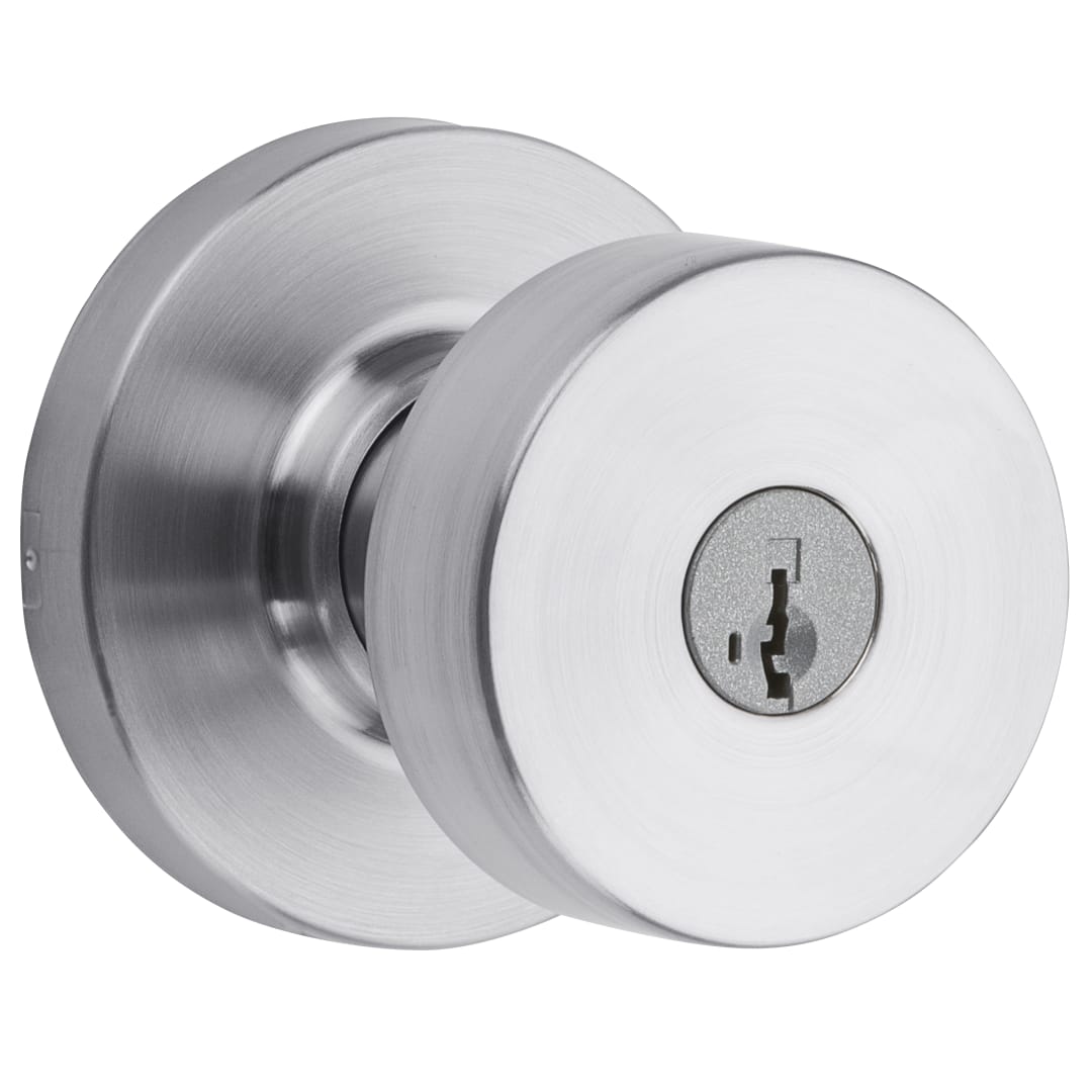 Cambie Keyed Entry Knob (Round) - featuring SmartKey in Stain Nickel