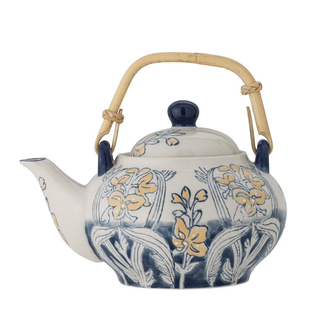 82061671 - Myah Teapot w/Teastrainer, Multi, Stoneware STOCK: 80